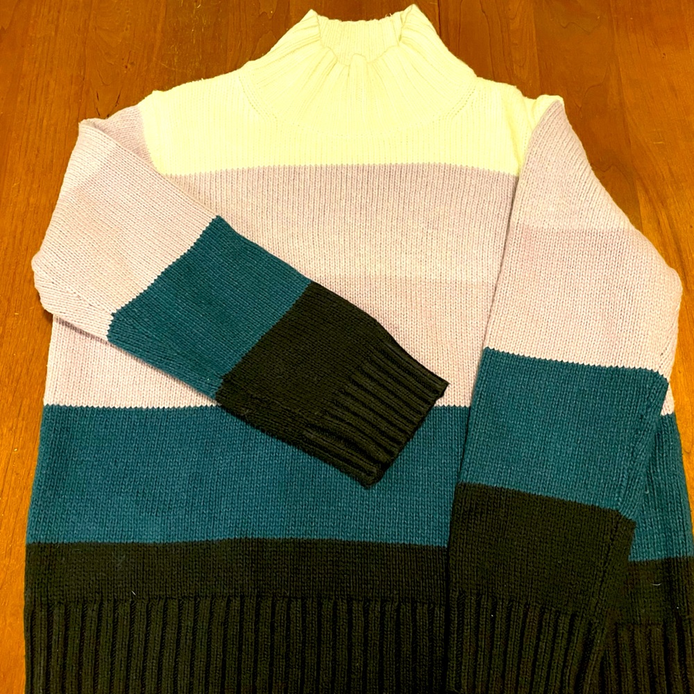 ANN TAYLOR | ombré striped sweater Large